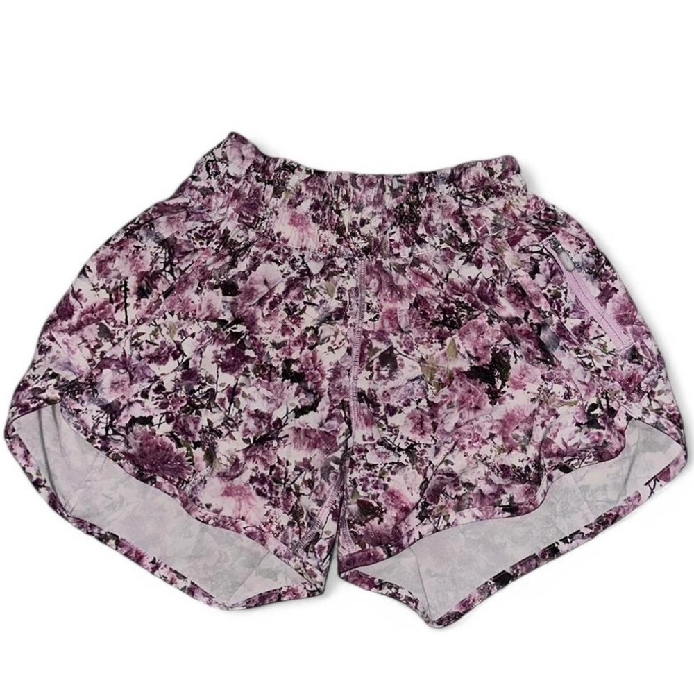 lululemon athletica Purple and White Athletic Shorts